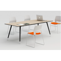 辦公家具簡易會議桌培訓長桌簡約現代職員辦公桌椅洽談會客桌